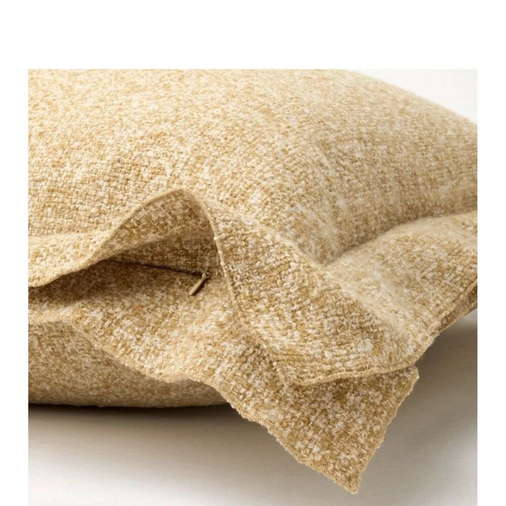 Threshold Studio McGee Oversized Heather Square Throw Pillow 24 X 24in Dark Tan